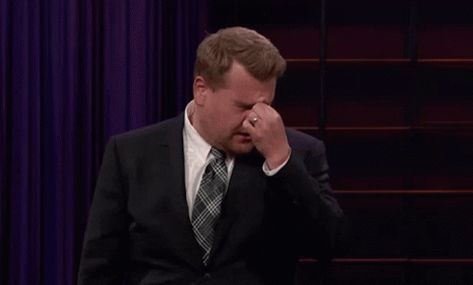 Goodgr Frustrated GIF - Goodgr Frustrated Frustration - Discover & Share GIFs Facepalm Gif, Annoyed Gif, Gif Angry, The Twits, Carpool Karaoke, Doctors Note, James Corden, The Late Late Show, Procreate Ipad