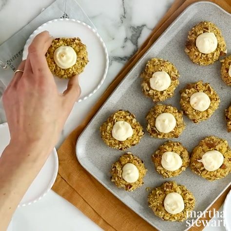 Classic Carrot Cake, Golden Raisins, Thumbprint Cookies, Chopped Pecans, Pecans, Carrot Cake, Goat Cheese, Martha Stewart, Raisin