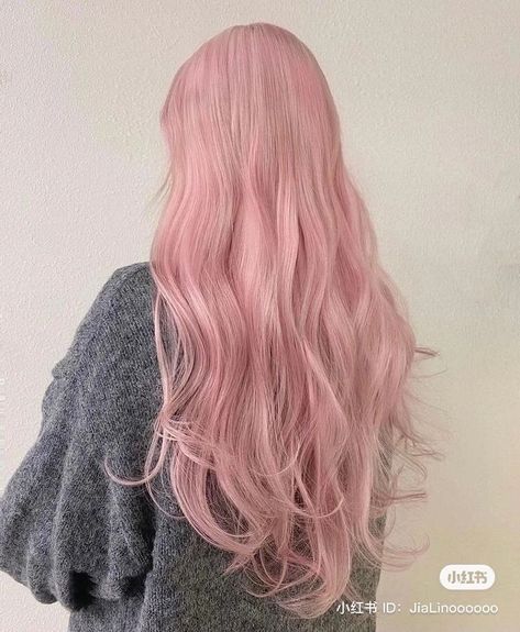 Cotton Candy Pink Hair, Pale Pink Hair, Baby Pink Hair, Long Pink Hair, Cotton Candy Hair, Light Pink Hair, Pink Blonde Hair, Pink Hair Dye, Korean Hair Color