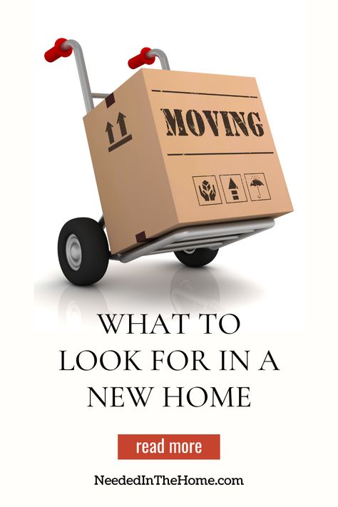 Moving to a new home? Here's what to look for so that you have made the right decision and hopefully don't have to move again soon. #Moving #NeededInTheHome Moving To A New Home, Were Moving, Getting Ready To Move, Real Estate Ads, 1st Apartment, House Cleaning Checklist, Buying Your First Home, Right Decision, We're Moving