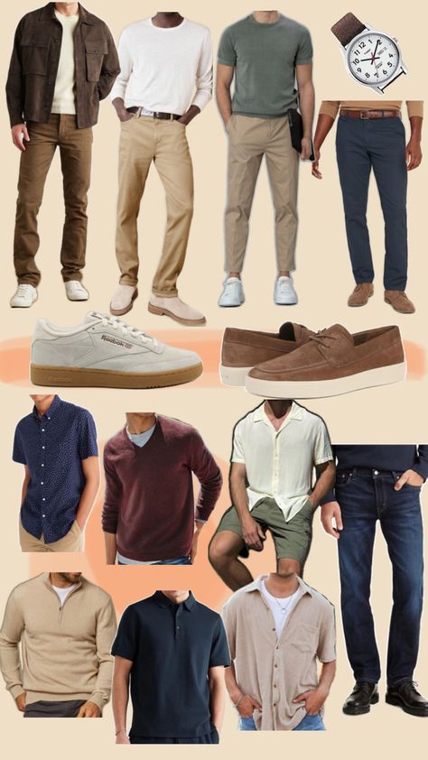 Dressing up or down chinos, khakis, or golf pants is a really easy way to fit in with the common wear in London. Jeans are more rare, but as long as they are nicer than most and preferably dark wash, they can work well. Stylish Men Casual, London Outfit, Golf Pants, Khaki Chinos, The Common, Chinos Pants, Stylish Men, Fit In, Fashion Pants