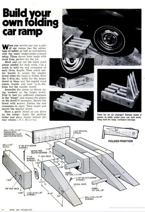 Motocross Trailer, Popular Mechanics Plans, Popular Mechanics Projects, Diy Car Ramps, Popular Mechanics Diy, 240z Datsun, Car Ramp, Diy Mechanics, Car Ramps