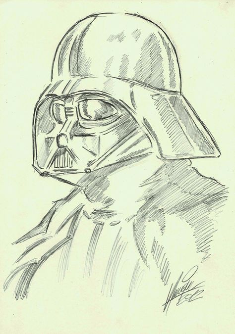 Darth Vader Drawing Sketches, Earth Vader Drawing, Darth Vader Drawings, Dark Vader Drawing, Anakin Skywalker Sketch, Starwars Drawing Ideas, Star Wars Drawings Pencil, Star Wars Drawings Sketch, Star Wars Art Drawings Sketch