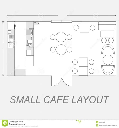 Small Cafe Layout Stock Vector - Image: 39652283 Small Cafe Layout, Small Cafe Floor Plan, Cafe Layout Plan, Cafe Layout, Cafe Floor Plan, Cafe Illustration, Cafe Plan, Restaurant Floor Plan, Restaurant Layout