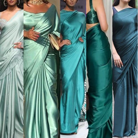 Blouse Party Wear, Satin Silk Saree, Sarees For Girls, Saree Wearing Styles, Simple Saree Designs, Indian Outfits Lehenga, Bridesmaid Saree, Fashionable Saree Blouse Designs, Fancy Sarees Party Wear