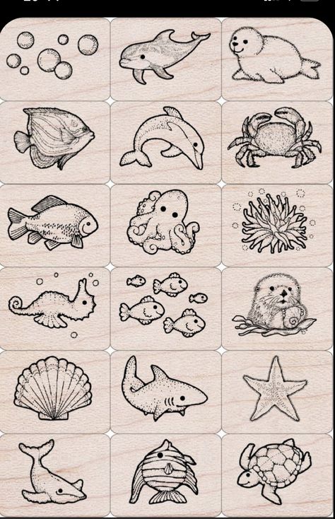 Sea Life Tattoos, Creatures Drawing, Sea Creatures Drawing, Animals Activities, Tattoo Artist Tattoo, Ocean Drawing, Sea Drawing, Sea Tattoo, Artist Tattoo