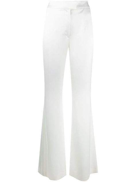 Flare Pants, World Of Fashion, Pajama Pants, High Waist, Women Wear, Trousers, Flared Pants, White Shop, Curator Style