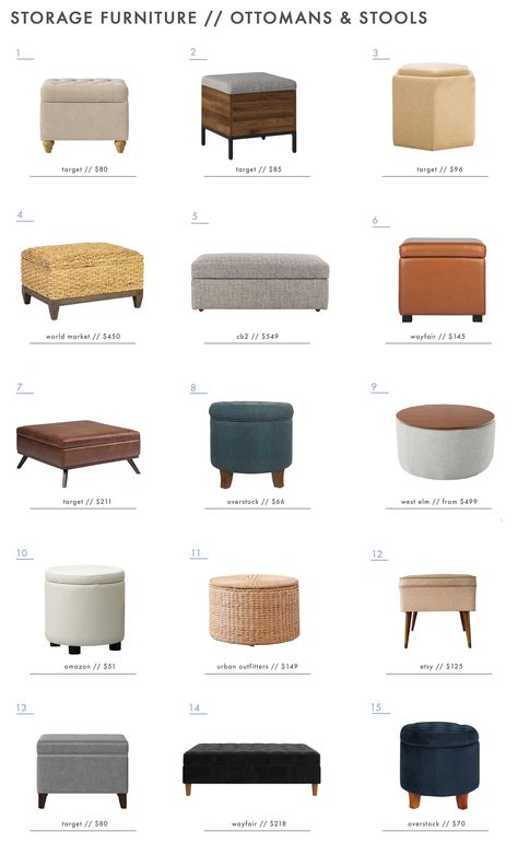 Lift Top Ottoman Table, Interior Design Per La Casa, Bantal Sofa, Small Space Living Room, Emily Henderson, Storage Ottoman, Decoration Design, Patio Decor, Storage Furniture