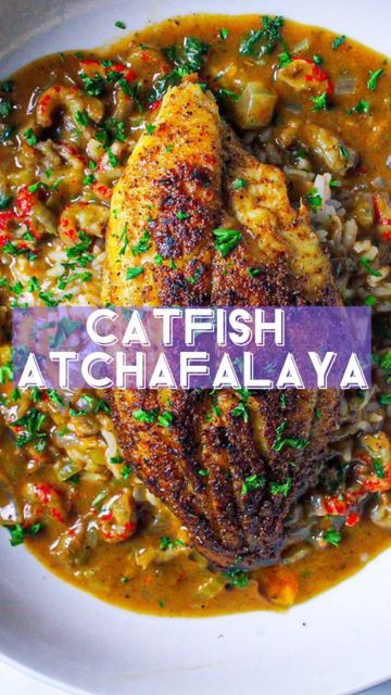 Creole Catfish Recipes, Stuff Catfish Recipes, Jerk Catfish Recipes, Best Catfish Recipe, Atchafalaya Recipe, Voodoo Catfish, Catfish Atchafalaya Recipe, Catfish Opelousas Recipe, Blackened Catfish Recipes