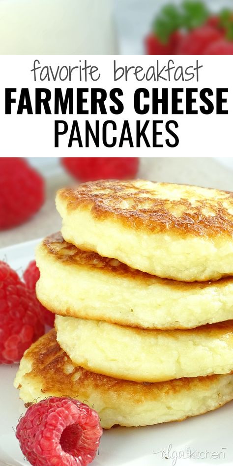 Farmer Cheese Pancakes, Eggs And Cheese Recipes, Recipes Using Farmers Cheese, Farmers Cheese Recipes Desserts, Recipes With Farmers Cheese, Mexican Pancakes Recipe, Farmer Cheese Recipes, Farmers Cheese Recipes Dishes, Sirniki Russian