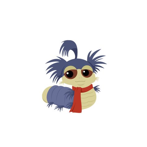 The worm from Labyrinth Worm From Labyrinth, Labyrinth Worm, Labyrinth Tattoo, Labyrinth Art, Labyrinth Movie, Cartoons Png, The Labyrinth, Stained Glass Designs, Jim Henson