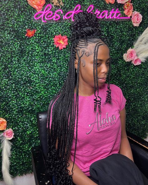 Knotless Curly Ends, Black Hair Protective Styles, Hair Braid Designs, Black Kids Braids Hairstyles, Braided Hairstyles For Black Women Cornrows, Feed In Braids Hairstyles, African Hair Braiding Styles, Creative Hair, Box Braids Hairstyles For Black Women