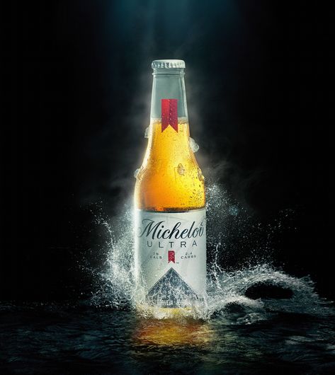 Michelob Ultra - Conceito on Behance Michelob Ultra Beer, Beer Pack, Beer Photography, Beer Ad, Beer Poster, Photography Advertising, Michelob Ultra, Social Media Ideas Design, Adobe Photoshop Lightroom