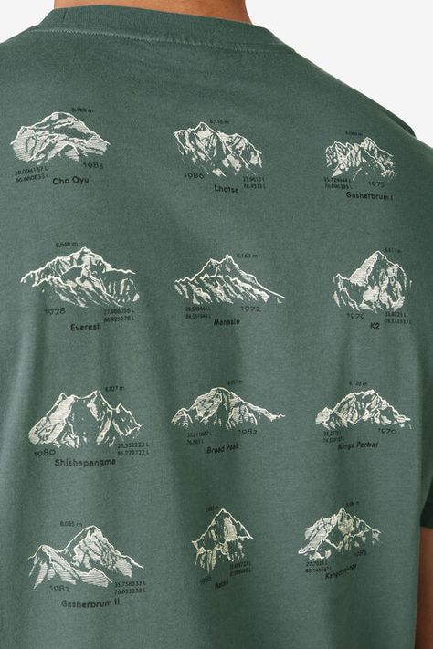 Our Pacific Trail collection offers casual yet active men’s graphic tees that are designed for your next adeventure. Mens Climbing Style, Vintage Tee Design Graphics, Granola Shirts, Hiking Shirt Design, Camp Tshirt Designs, Trendy T Shirt Designs, Camping Shirt Design, Outdoor Tshirt, Fall Graphic Tees