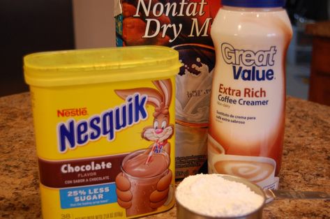 Hot Chocolate Mix Recipes Dry, Cocoa Mix Recipe, Nestle Quik, Hot Cocoa Mix Recipe, Hot Chocolate Mix Recipe, Homemade Hot Chocolate Mix, Diy Hot Chocolate, Homemade Hot Cocoa, Hot Cocoa Mix