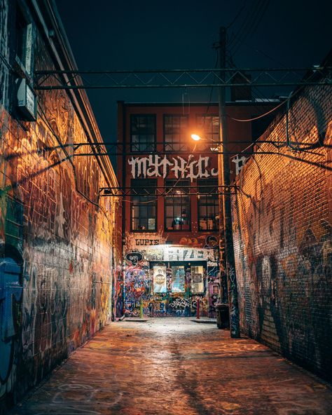 Graffiti Alley at night in Baltimore, Maryland Baltimore Street, Graffiti Alley, Breathtaking Photography, Gordon Parks, Hotel Motel, Posters Framed, City Car, Baltimore Maryland, Photography Prints