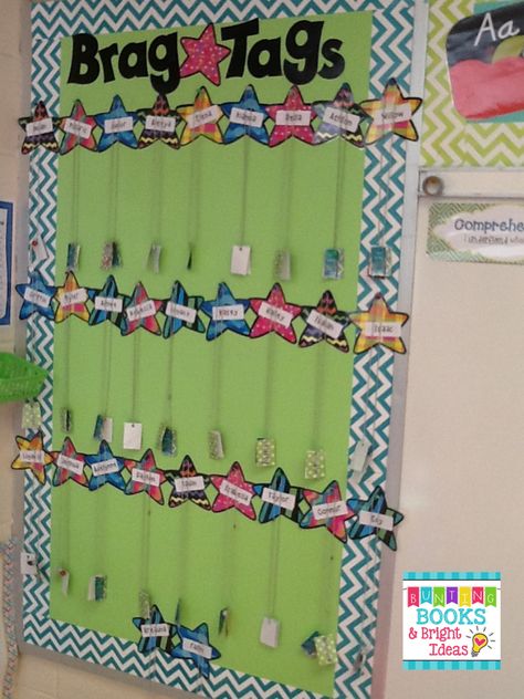 *Bunting, Books, and Bright Ideas*: Celebrating Students with Printable Brag Tags {Freebie Alert!} Brag Tags Display, Class Rewards, Preschool Behavior, Brag Tags, Zoo Keeper, Classroom Behavior Management, Classroom Rewards, Organization And Management, Primary Teaching