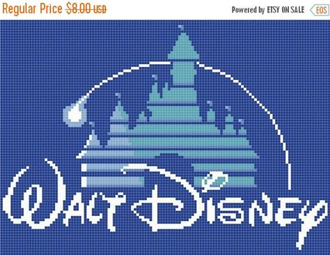 ON SALE Counted Cross Stitch Pattern file chart - logo disney - 9.00" x 6.43" - L1081 by lovemystitch on Etsy https://www.etsy.com/listing/265834546/on-sale-counted-cross-stitch-pattern Stitch Disneyland, Mermaid Cross Stitch, Disney Diy Crafts, Disney Logo, Disney Cross Stitch Patterns, Cross Stitch For Kids, Disney Cross Stitch, Minecraft Pixel Art, Pixel Pattern