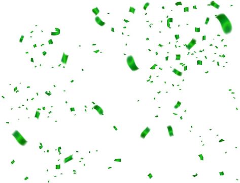 Green White Background, Green Confetti, Confetti Background, Celebration Background, Festive Decoration, Green Ribbon, Party Celebration, Fall Festival, Celebration Party