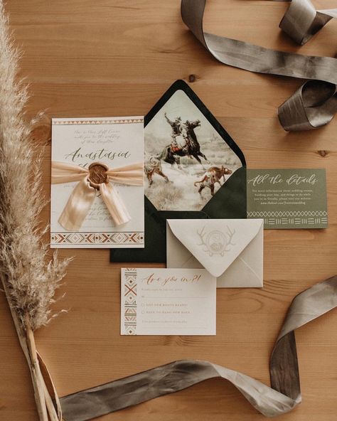 western wedding, invitations, ranch wedding Cowboy Wedding Invitations, Western Wedding Invitations, Country Wedding Photos, Rustic Wedding Invitations, Barn Wedding Photos, Country Barn Weddings, Outdoor Wedding Photography, Cowboy Wedding, Eclectic Wedding