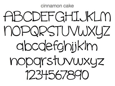 cinnamon cake font Easy Fonts To Write, Fonts To Write, Bujo Fonts, Cake Lettering, Journal Therapy, Cake Writing, Journal Fonts, Writing Fonts, Cinnamon Cake