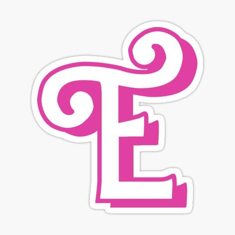 "Bubble Pink Letter F - Monogram - Initial - Alphabet" Sticker for Sale by CreationsbyAny | Redbubble Barbie Letters, E Alphabet, Sticker Journaling, Alphabet Sticker, Barbie Silhouette, Girly Pics, Disney Letters, F Letter, Monogram Stickers