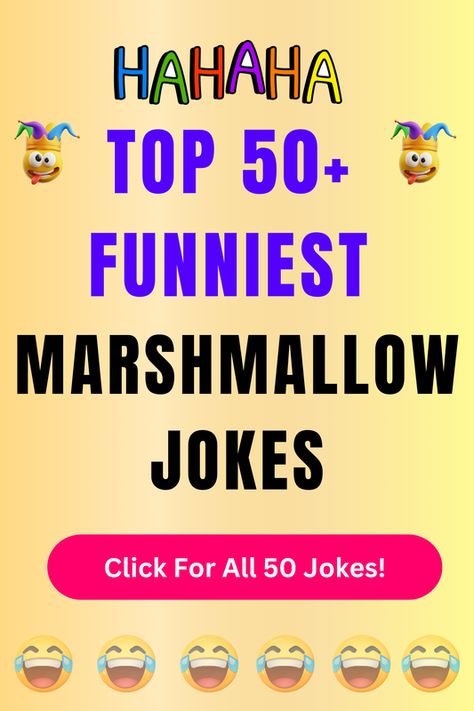 Check Out The Top 50+ Funny Marshmallow Jokes And Puns. Click For All 50+ Hilarious Marshmallow Jokes! Marshmallow Quotes Funny, Chocolate Jokes, Campfire Snacks, Top Jokes, Jokes And Puns, Kids Jokes, Punny Jokes, Christmas Jokes, Very Funny Jokes