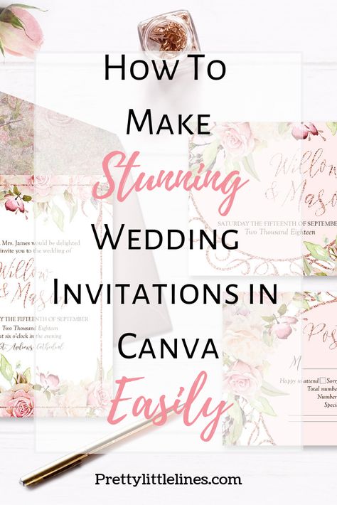 Canva Fonts Aesthetic, Graphic Wedding Invitations, Make Wedding Invitations, Make Your Own Wedding Invitations, Fonts Canva, How To Make Invitations, Digital Wedding Invitations Templates, Pretty Wedding Invitations, Create Wedding Invitations