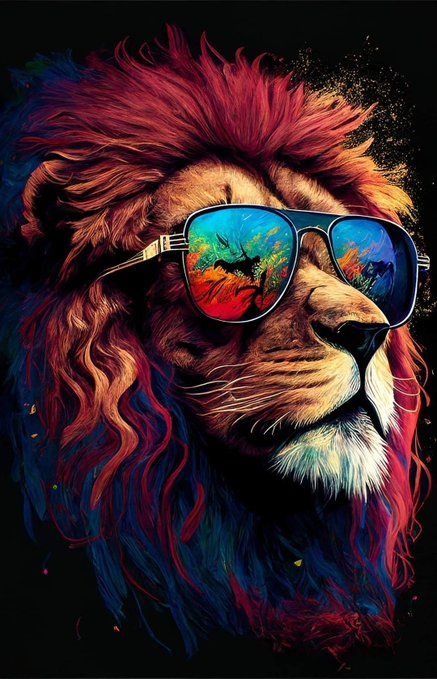 Birthday Sunglasses, Lion Artwork, Lion Photography, Lion Poster, Lion Wallpaper, Lion Images, Animal Portraits Art, Lion Pictures, Animated Christmas