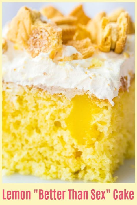 Lemon Brunch Cake, Lemon Better Than Anything Cake, Comstock Lemon Pie Filling Recipes, Best Ever Lemon Cake, Lemon Cake To Die For Recipe, Lemon Box Cake Hacks, Lemon Cake To Die For, Ginger Snickerdoodles, Small Lemon Cake