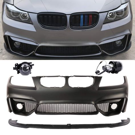 PRICES MAY VARY. Fitment: The front bumper cover fits for 2009 2010 2011 BMW 335i / 335i xDrive / 335d and 2009 2010 2011 2012 BMW 328i / 328i xDrive. It is designed according to the original car, which can perfectly fit your car. Please check the model of your car before buying. High Quality Material: Our car bumper is made of environmentally friendly PP material, which is odorless and non-toxic. With strong toughness and abrasion resistance, it can fit and protect your car excellently. Functio 2009 Bmw 328i Custom, M3 F80, F80 M3, Bmw 335i, Bmw E90, Bmw 328i, Car Bumper, Look Fashion, Environmentally Friendly