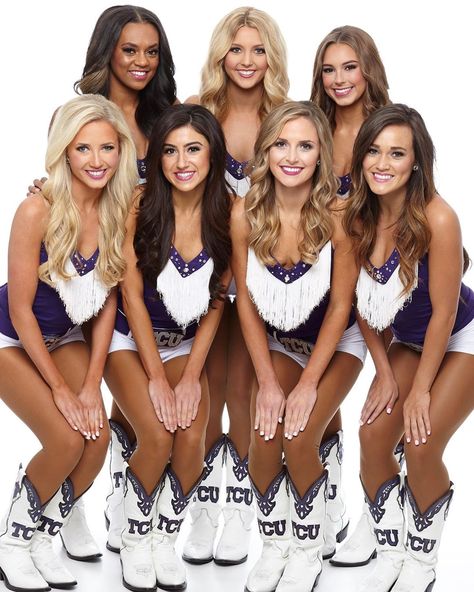 Tcu Cheerleaders, Thankful For Us, Cheers Photo, Drill Team, Cute Cheerleaders, Cheer Pictures, So Thankful, Emma Watson, Pom Poms