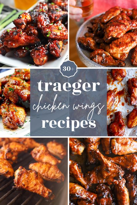 If you are looking for Traeger chicken wings recipes that will take your grilling game to new heights, you have come to the right place! From tangy BBQ to spicy Sriracha, these delectable wing recipes will leave you craving more. Fire up your Traeger grill and get the ultimate wing-spiration below! Grilled Chicken Wing Recipes, Traeger Grill Recipes Chicken, Wings Recipe Grilled, Boneless Wing Recipes, Chicken Wings Recipes, Traeger Chicken, Grilled Chicken Wings Recipe, Honey Bbq Chicken Wings, Chicken Wing Marinade