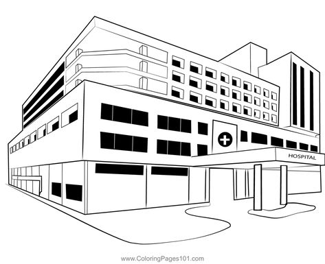 Hospital Coloring Page Star Wars Colors, City Hospital, Barbie Coloring Pages, Barbie Coloring, Mustang Horse, Bear Coloring Pages, Horse Coloring Pages, Dinosaur Coloring Pages, Apple Coloring