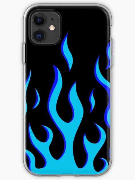 "blue flame" iPhone Case by chelfors | Redbubble Posca Phone Case Art, Posca Phone Case, Black Phone Case Design, Phonecase Ideas, Phone Case Diy Paint, Diy Phone Case Design, Creative Iphone Case, Blue Phone Case, Retro Phone Case