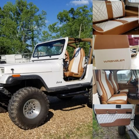 Diy Truck Mods, Custom Truck Bumpers, Wrangler Interior, Jeep Wrangler Seat Covers, Jeep Wrangler Interior, Jeep Seats, Jeep Wrangler Girl, Jeep Interiors, White Jeep