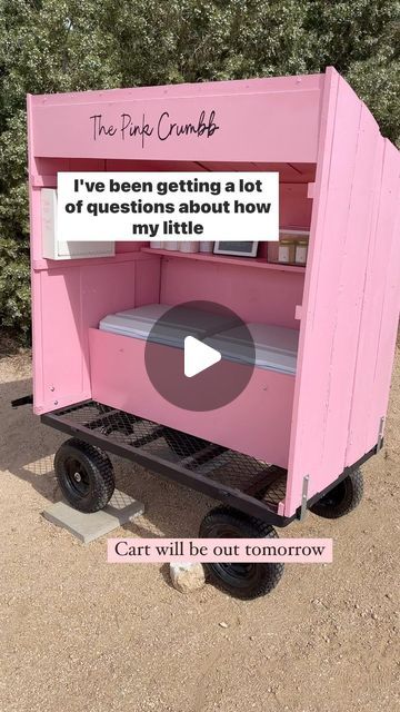 Tiffany Hill on Instagram: "My brain has been bouncing back and forth between my courses/memberships for bakers and my little pink bakery cart. 💗   For bakers who are a part of, or thinking about joining, my Pink Plan membership, just a quick FYI to please be on the lookout here and in my stories for changes that are coming…specifically that the Pink Plan courses will soon be restructured into a clear program with a clear start and finish rather than a multitude of individual sessions. It’s grown so much that I think this will greatly assist you with a game plan when it comes to operating a successful and profitable home bakery. More info at www.thinkpinkbakers.com.   As for my bakery cart, it will be out tomorrow, July 30th) so if you are local, stop by. 💗💗 Here’s how it works:  1. I a Bakers Cart Ideas, Home Bakery Pickup, Pop Up Bakery Stand, At Home Bakery Organization, Self Serve Bakery Stand, Self Serve Bakery Cart, In Home Bakery Setup, Mobile Bakery Cart, Mobile Bakery Ideas