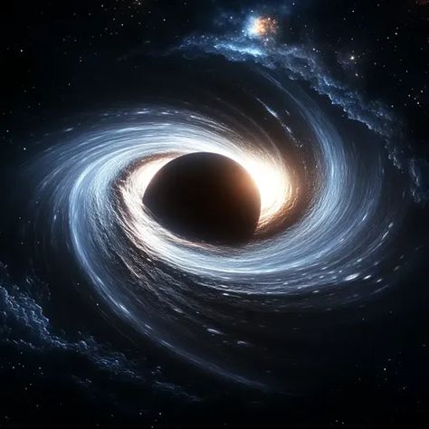 ↑↑↑ Larger size on website 🔸 A black hole with a swirling accretion disk is pictured against a background of stars and nebulae. T Black Holes Aesthetic, Accretion Disk, Nasa Space Pictures, Black Hole Wallpaper, Dark Nebula, Black Holes In Space, Wall Stretch, Empty Candle, The Black Hole