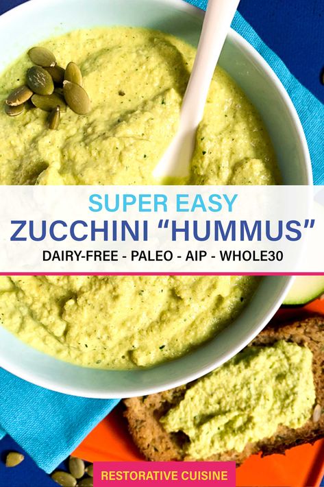 Aip Dips, Aip Sauces, Aip Snacks, Aip Vegan, Aip Recipe, Aip Diet Recipes, Zucchini Hummus, Aip Meals, Aip Snack