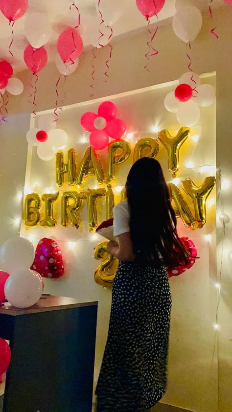 Birthday decor 🎈 | Birthday decorations, Girl birthday, Girl birthday decorations Happy Birthday Decoration Ideas, Birthday Decoration Ideas At Home, Birthday Decoration Ideas, Happy Birthday Decoration, Birthday Decorations At Home, Birthday Party At Home, Simple Birthday Decorations, Happy Birthday Wishes Images, Birthday Post Instagram