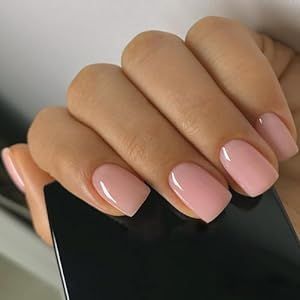 Nails Light Pink, Emerald Nails, Short Fake Nails, Short Press On Nails, Light Pink Nails, Nail Art Ombre, Nails For Women, Pedicure Nail Art, Neutral Nails