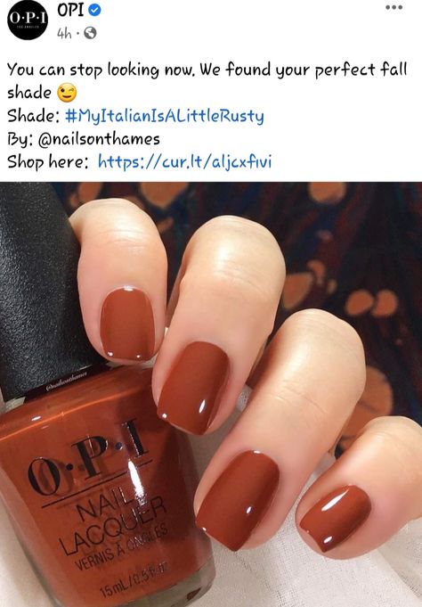 Nail Colors Opi, Fall Nail Colors Opi, Opi Shades, Opi Nail Polish Colors, Brown Nail Polish, Brown Nail, Opi Nail Colors, Fall Gel Nails, Cute Gel Nails