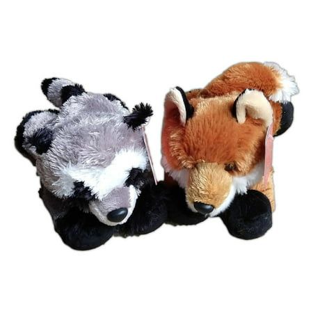 FOXXIE The Red Fox & RASCAL The Raccoon Mini Flopsie 8" Animal Plush by AURORA These spotted woodland wildlife plush are so soft and cuddly- a perfect gift for anyone who loves animals! Each measures approximately 8 inches long. Aurora only uses lock washer or embroidered eyes and nose for safety. Raccoon Stuffed Animal, Fox Plushie, Fox Stuffed Animal, Embroidered Eyes, Pretty Blue Eyes, Raccoon Funny, Cute Stuffed Animals, Cute Fox, Build A Bear