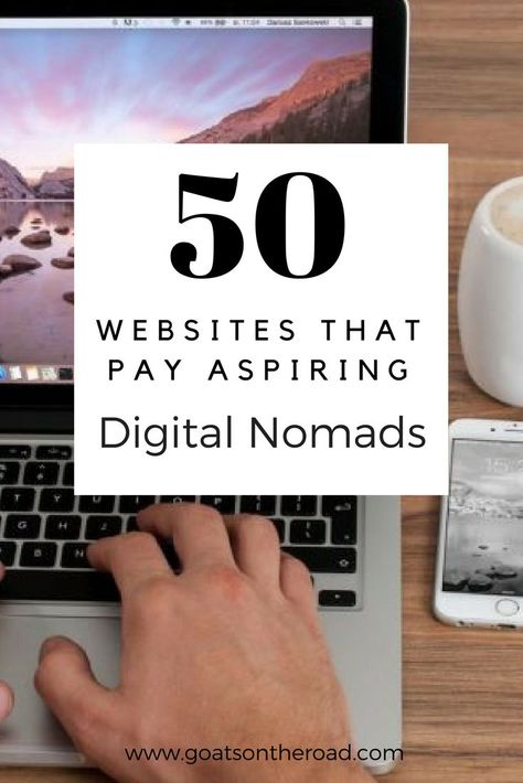 50 of the best websites that pay aspiring digital nomads, no matter what you're skill set you'll be able to get inspired and start making money online. Digital Nomad Jobs, Digital Nomad Life, Digital Nomad Lifestyle, Teen Money, Remote Jobs, Digital Nomad, Work Travel, Online Work, Make Money Blogging