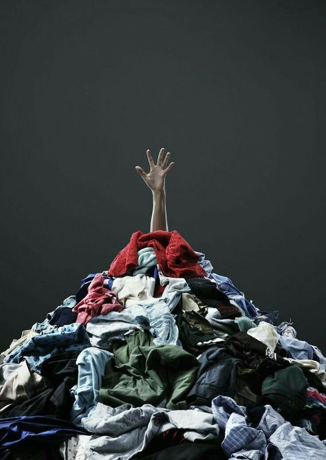 Sustainable Fashion Photography, Pile Of Clothes, Gcse Art, Arte Inspo, Fashion Revolution, Fashion Project, Mood Board Fashion, Photography Projects, Fashion Poster