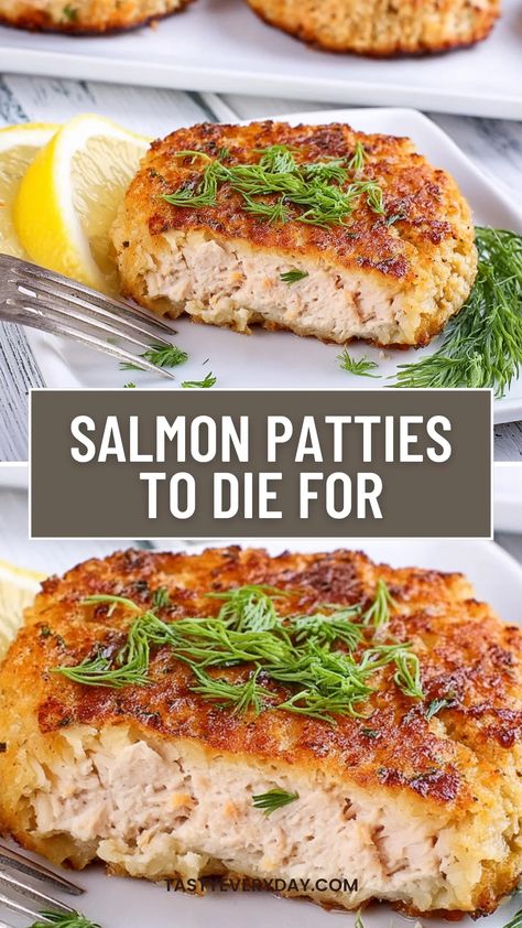 Irresistible Salmon Patties. Just whipped up these mouthwatering… | by Tasty Everyday | Medium Easy Salmon Pattie’s, Pioneer Woman Salmon Patties, Simple Salmon Patties, Salmon Patties From Canned Salmon, Weight Watchers Salmon Patties, Salmon Patties Without Eggs, Salmon Patties Made With Mashed Potatoes, Salmon Patties With Mashed Potatoes, Fresh Salmon Patties Recipe Easy