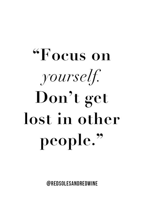 focus on yourself quote, inspiring quote, motivating quote, inspiring quote, don't compare yourself quote, don't get lost in other people quote Focusing On Yourself Quotes, Quote Fashion, Quotation Mark, Week Quotes, Inspirerende Ord, Vie Motivation, Motiverende Quotes, Good And Bad, Tough Times