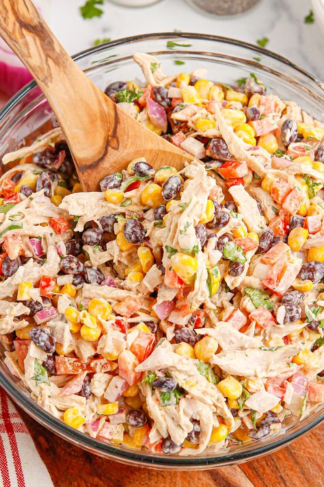 Southwest Chicken Salad - My Incredible Recipes Cold Chicken Salad, Salad Southwest, Cold Chicken Salads, Classic Chicken Salad, Mexican Chicken Salads, Cold Salad Recipes, Southwest Chicken Salad, Corn Chicken, Southwest Chicken