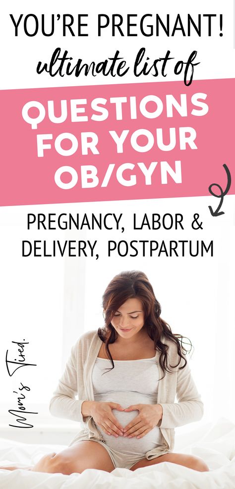 Questions to Ask Your OBGYN Questions To Ask Obgyn First Appointment, Labor Advice, Prepping For Pregnancy, Pregnancy List, First Prenatal Visit, Pregnancy Lifestyle, Pregnancy Prep, First Prenatal Appointment, List Of Questions To Ask