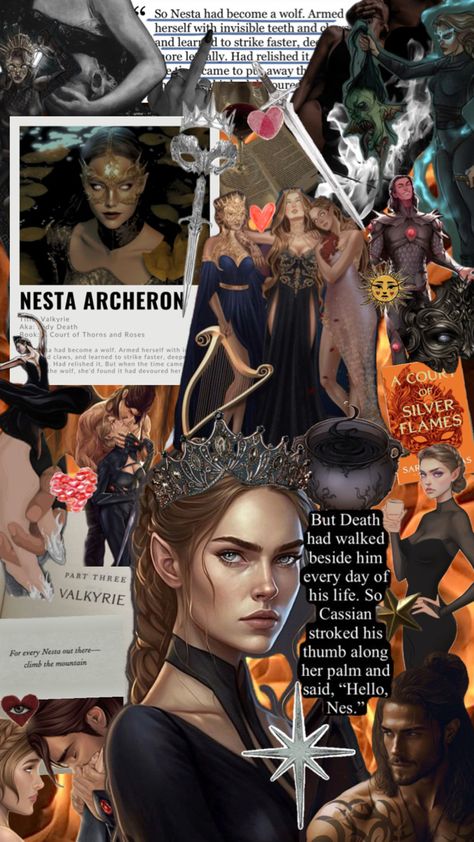 #acotar #nesta #nessian #nestaarcheron Acotar Nesta, Nesta Archeron, Crescent City, Book Aesthetic, Book Journal, Aesthetic Wallpapers, Things To Come, Fan Art, Books